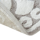 Floral medallion round rectangle bath mat tufted plush rug absorbent soft pile rug