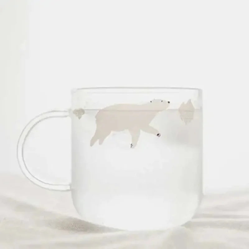 arctic coffee cup Arctic Charm Glass Mug – Letifly Lights & Decor