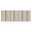 Woven textured bath rug stripe non skid shaggy bathroom mat boho inspired handwoven rug