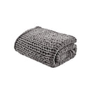 Chunky Double Knit Handmade Throw Blanket Cozy Soft Textured Couch and Bed Accent Decor