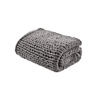 Chunky Double Knit Handmade Throw Blanket Cozy Soft Textured Couch and Bed Accent Decor