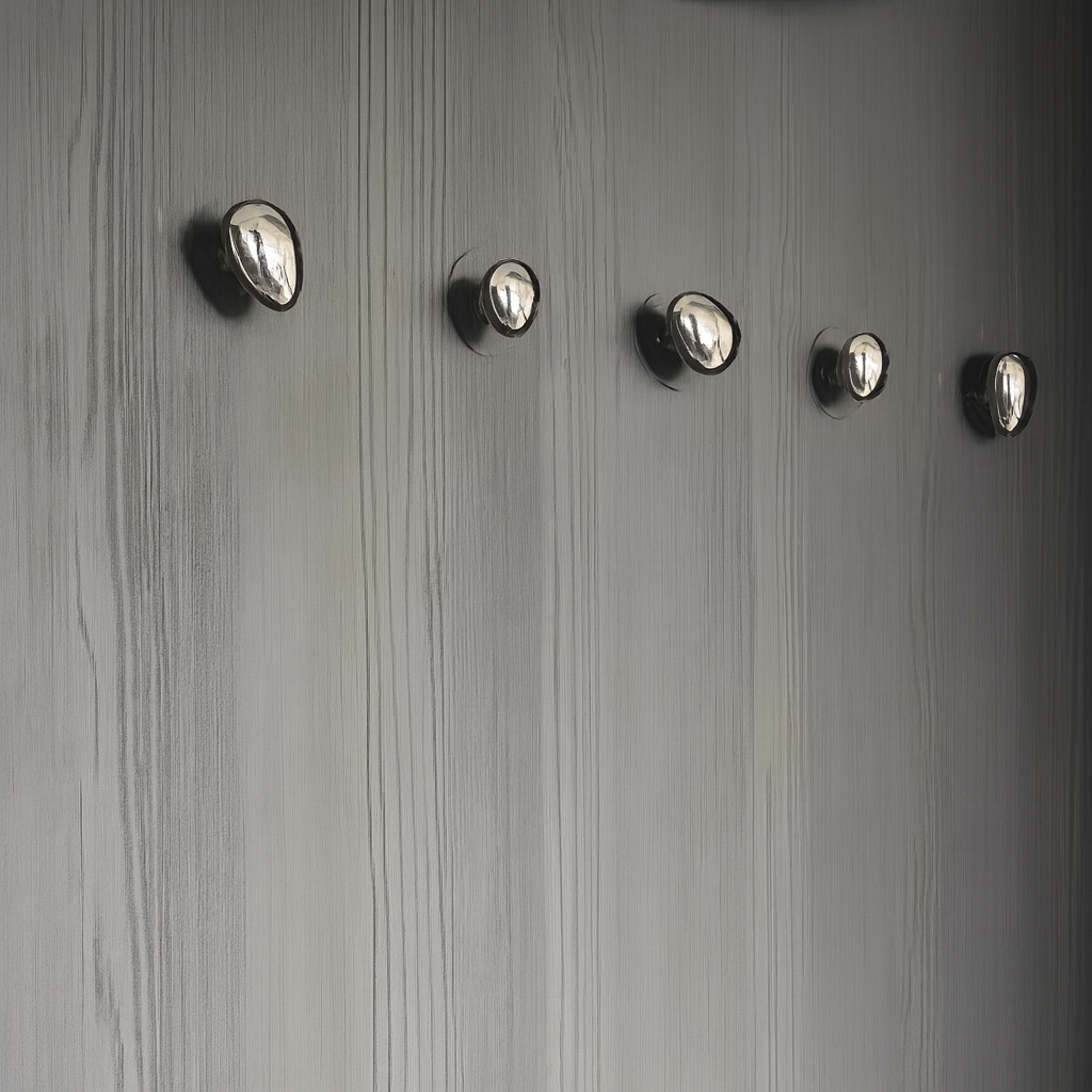 Raindrop Chrome Ceramic Hooks 2pc | Letifly Lights & Decor