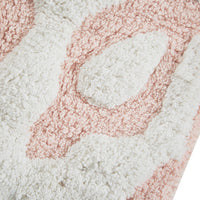 Floral medallion round rectangle bath mat tufted plush rug absorbent soft pile rug