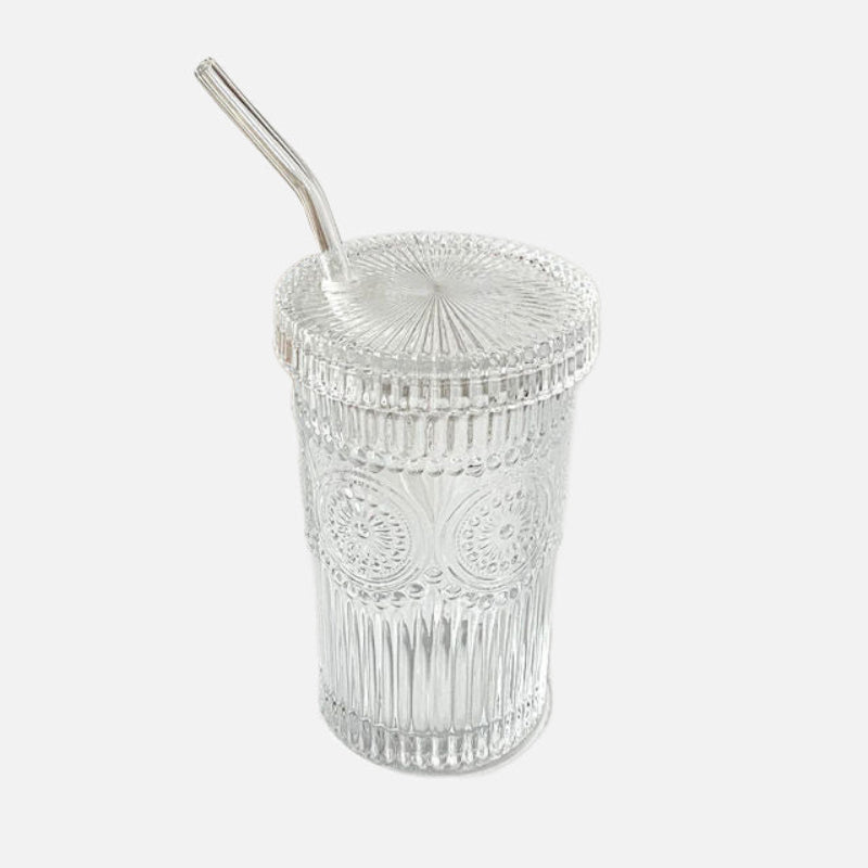 Ripple Portable Glass Cup & Straw Set
