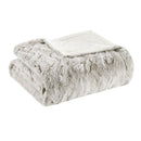 Zuri Oversized Faux Fur Throw Blanket Luxurious Plush Soft Decorative Accent