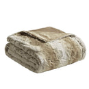 Zuri Oversized Faux Fur Throw Blanket Luxurious Plush Soft Decorative Accent