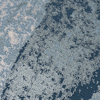 Modern Area Rug Blue Abstract Pattern Soft Textured Living Room Decor