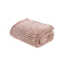Chunky Double Knit Handmade Throw Blanket Cozy Soft Textured Couch and Bed Accent Decor