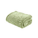 Chunky Double Knit Handmade Throw Blanket Cozy Soft Textured Couch and Bed Accent Decor