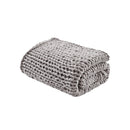 Chunky Double Knit Handmade Throw Blanket Cozy Soft Textured Couch and Bed Accent Decor