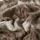 Zuri Oversized Faux Fur Throw Blanket Luxurious Plush Soft Decorative Accent