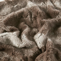 Zuri Oversized Faux Fur Throw Blanket Luxurious Plush Soft Decorative Accent