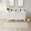 Beige Bathroom Rug Plush Mats Soft Absorbent Neutral Bath Mat BathroomDecor
