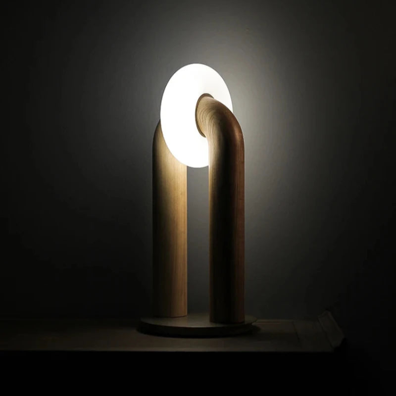 Vintage Solid Wood Table Lamps Dimmable With Touch Control Indoor Decor LED Lighting Bedroom Living Room Bedside Study Desk Lamp