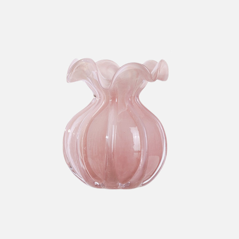 Lila rosa Spitze Glasvase – Letifly Lights & Decor