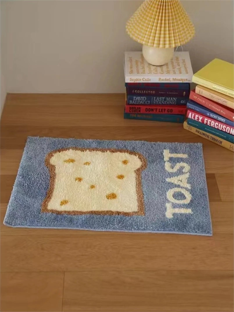 Butter & Toast Cartoon Floor Mat – Letifly Lights & Decor