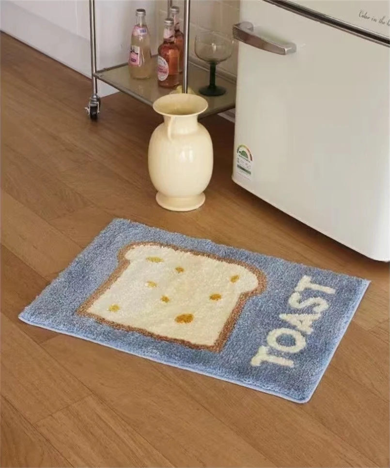 Butter & Toast Cartoon Floor Mat – Letifly Lights & Decor