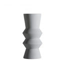 Ceramic vase geometric Morandi-inspired home decorative case matte modern