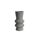 Ceramic vase geometric Morandi-inspired home decorative case matte modern