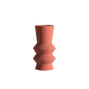 Ceramic vase geometric Morandi-inspired home decorative case matte modern