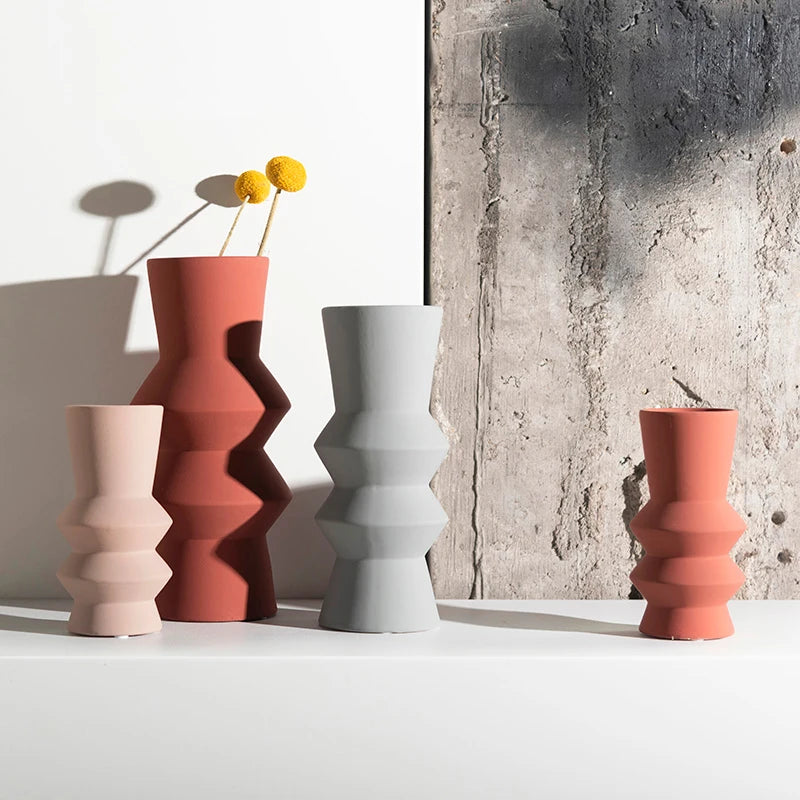 Zara Form Geometric Ceramic Vase