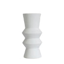 Ceramic vase geometric Morandi-inspired home decorative case matte modern