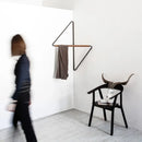 Wall rack geometric corner hanger minimalist metal wood coat rack modern storage