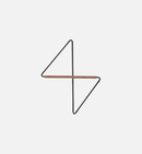 Wall rack geometric corner hanger minimalist metal wood coat rack modern storage
