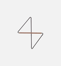 Wall rack geometric corner hanger minimalist metal wood coat rack modern storage