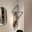 Wall rack geometric corner hanger minimalist metal wood coat rack modern storage