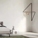 Wall rack geometric corner hanger minimalist metal wood coat rack modern storage