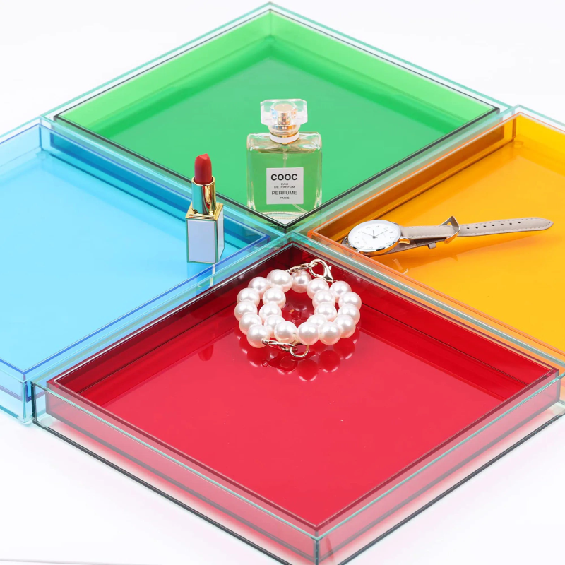 Color Coding Tray Color Pop Acrylic Serving Tray – Letifly Lights & Decor