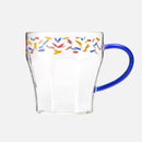 Confetti Printed Glass Mug
