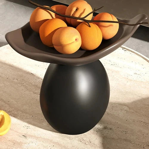 Modern sculptural decorative bowl resin storage tray