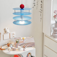 Disc-O Drop Pendant Lamp colorful acrylic bauhaus pendant lamp multilayer disc design dopamine decor