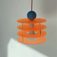 Disc-O Drop Pendant Lamp colorful acrylic bauhaus pendant lamp multilayer disc design dopamine decor