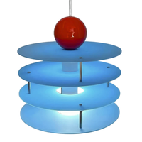 Disc-O Drop Pendant Lamp colorful acrylic bauhaus pendant lamp multilayer disc design dopamine decor