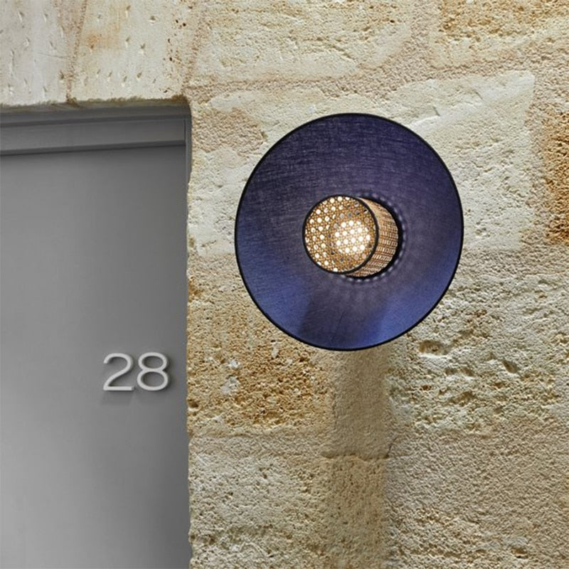 Edo Rattan Modern Wall Lights