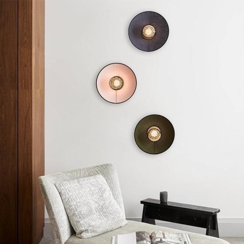 Edo Rattan Modern Wall Lights