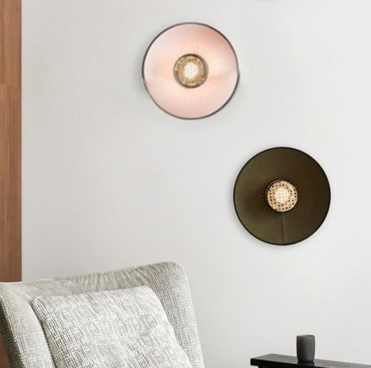 Edo Rattan Modern Wall Lights