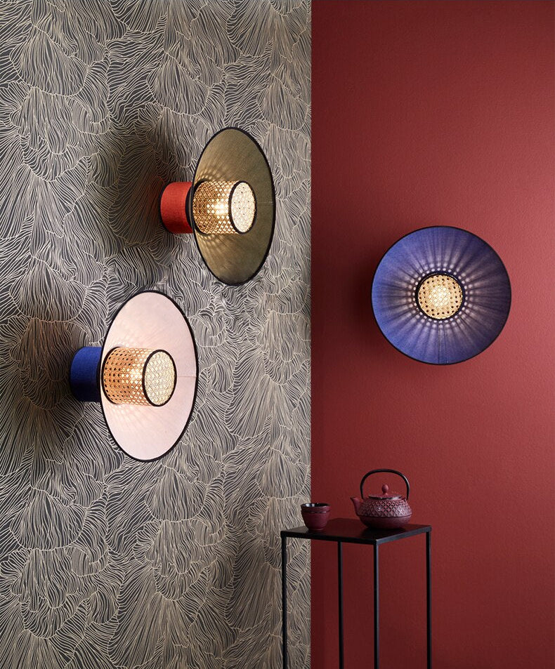 Edo Rattan Modern Wall Lights