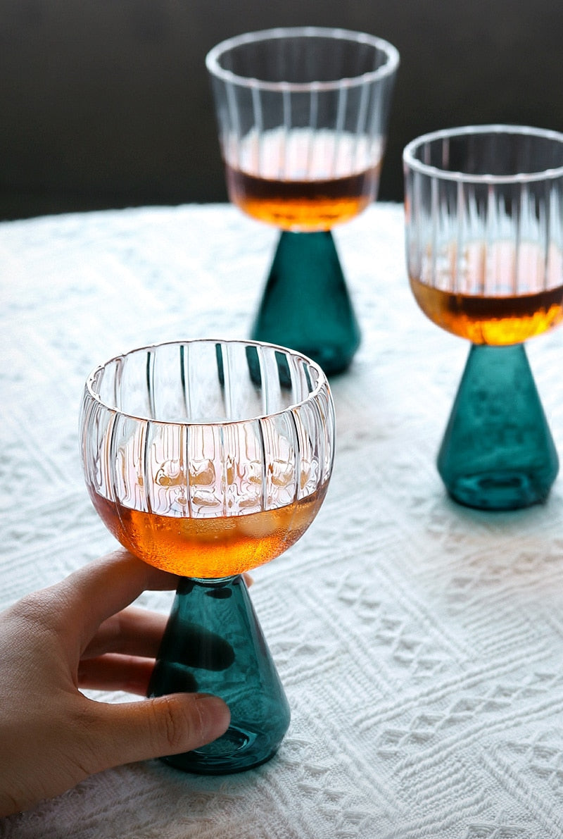 Glass Goblet Vintage Champagne Glass