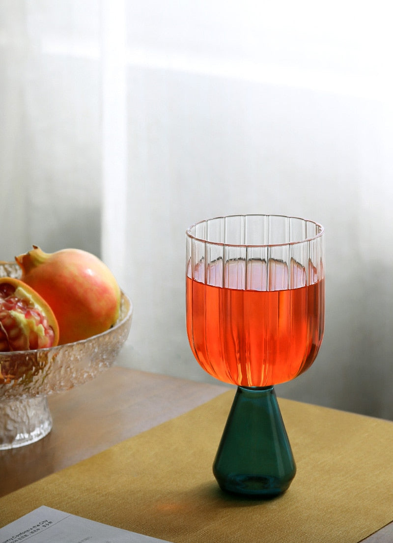 Glass Goblet Vintage Champagne Glass