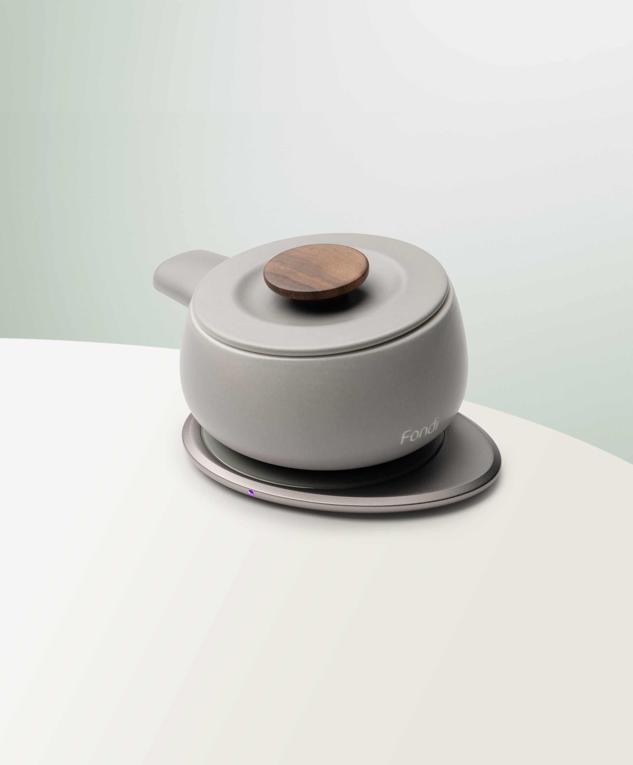 Fondi Self-heating Fondue Set - Soft Gray-Letifly Lights and Decor