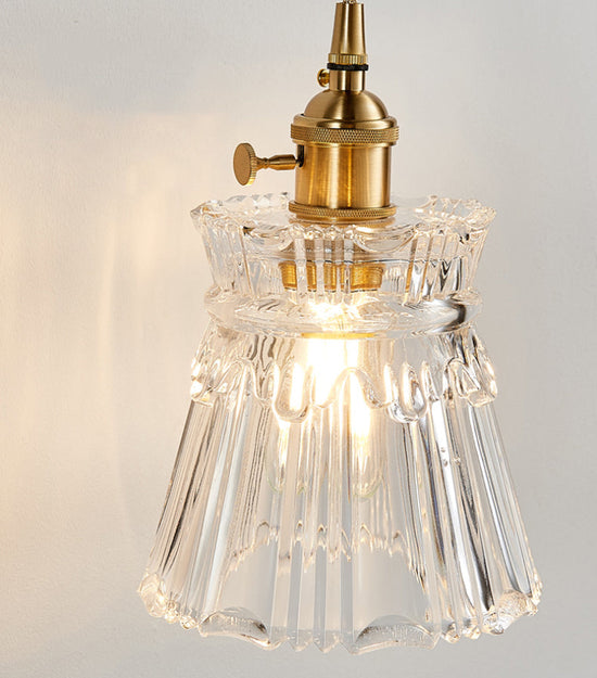 Vintage LED Glass Wall Sconce