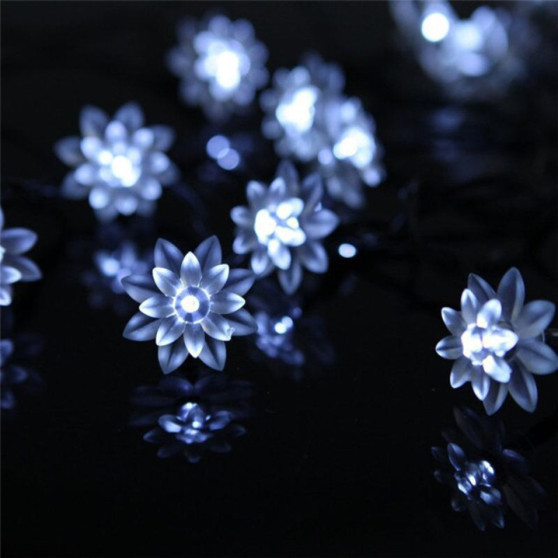 Floral Garden Multi-Color Solar Powered LED Strips