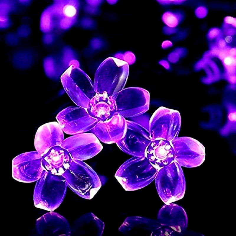 Floral Garden Multi-Color Solar Powered LED Strips