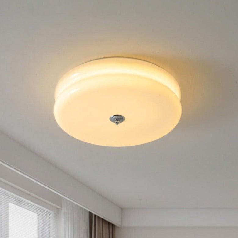 French Glass Ceiling Light