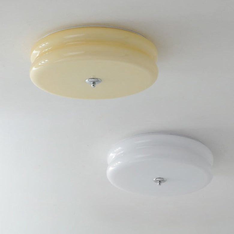 French Glass Ceiling Light