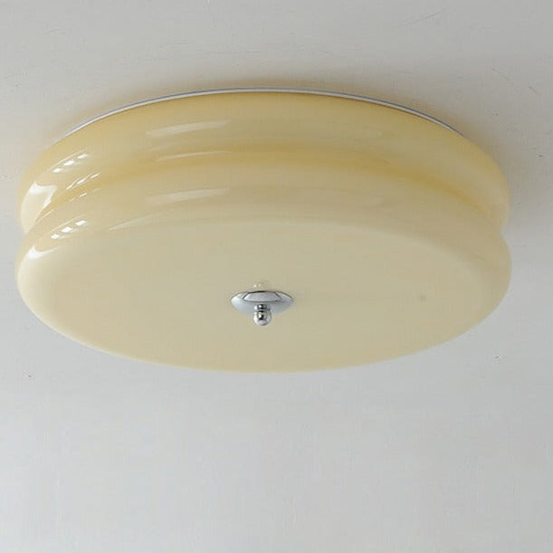 French Glass Ceiling Light